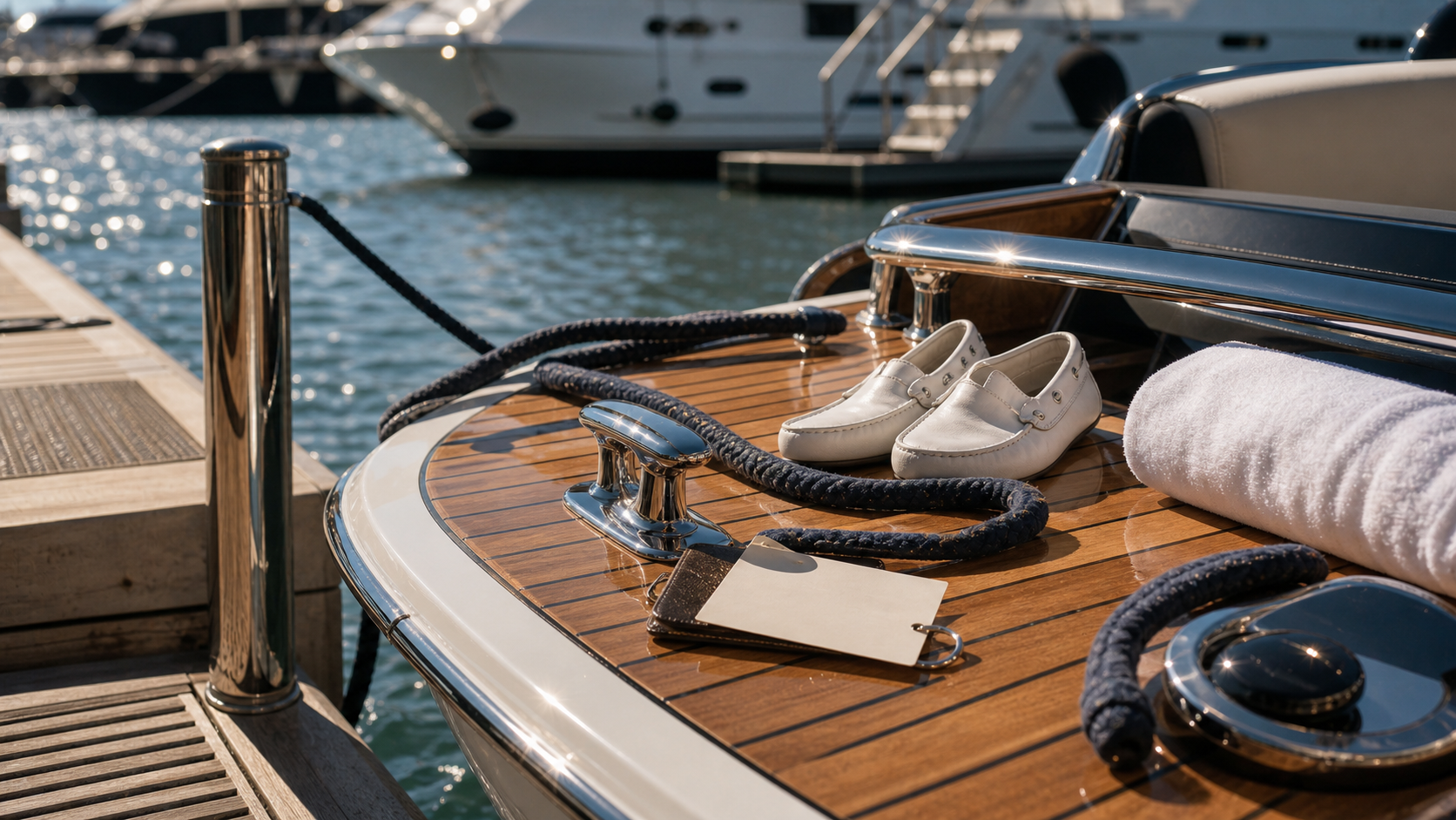 Cruise and yacht charter image with deck, cabin, and expedition departure atmosphere.