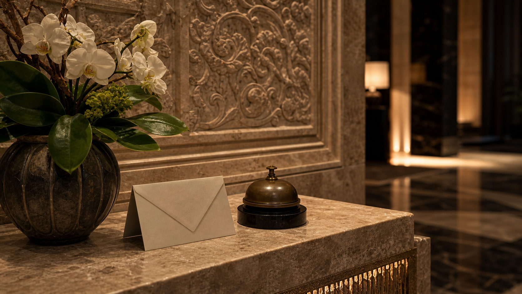 Hotel flagship placement image showing room-category comparison materials and luxury property decision cues.