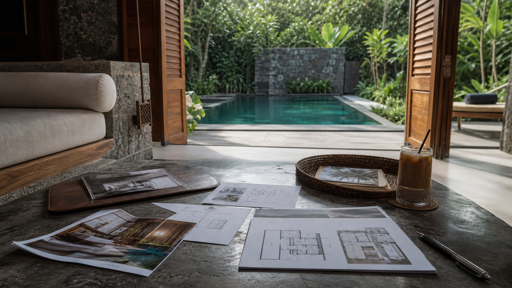 Bali, Indonesia — editorial destination scene around Amanjiwo.