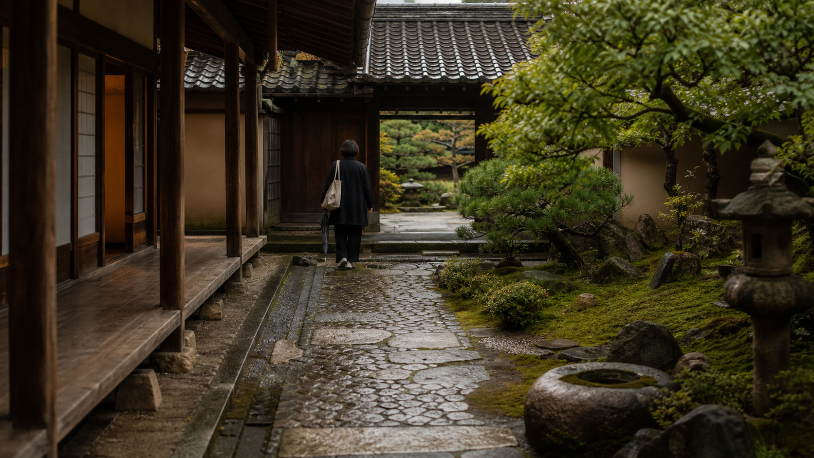 Lifelike VIAIVE Travel Pulse image for Kyoto: Higashiyama ryokan booking window.