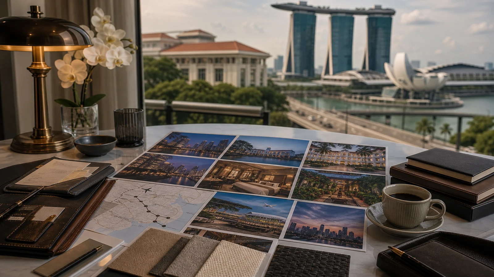 Singapore — fine-dining route planning, editorial scene.